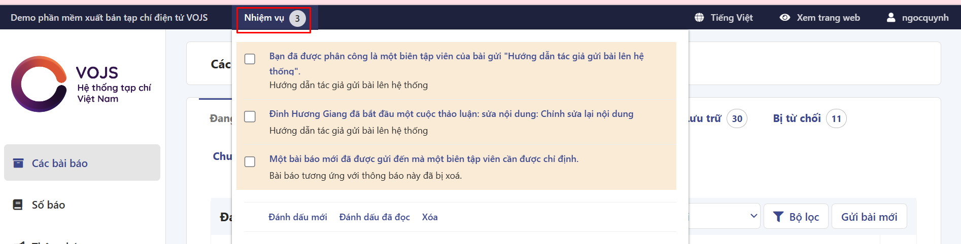 Sơ loại bài báo