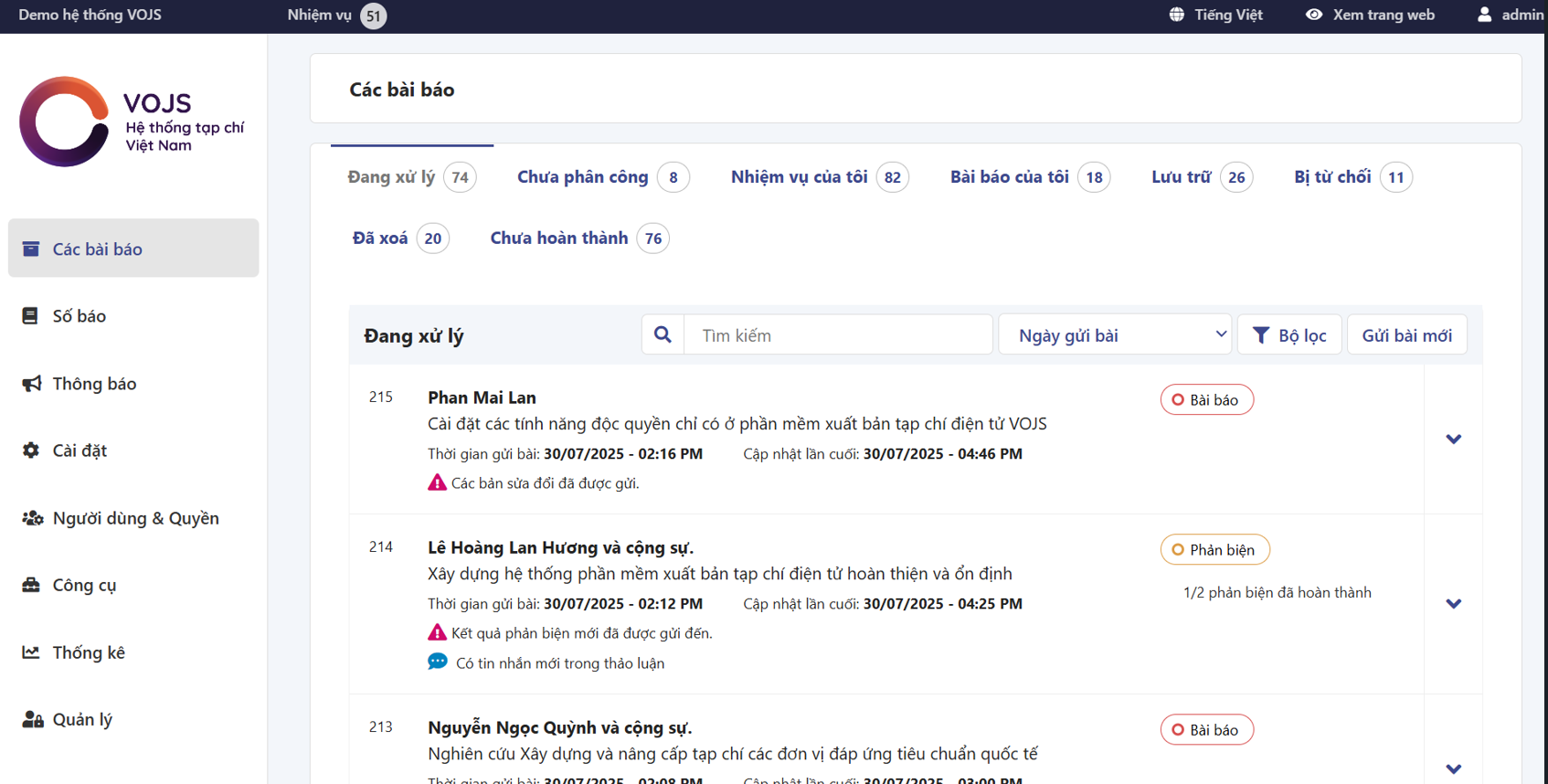 Sơ loại bài báo
