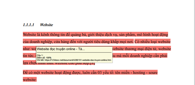 Xem kết quả trùng lặp