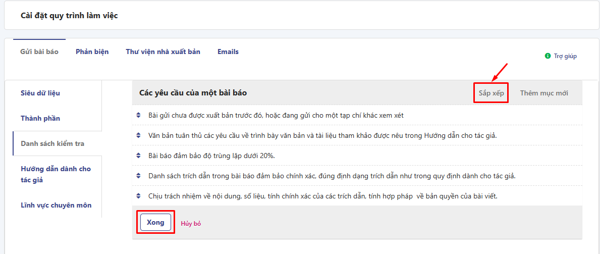 Quy trình làm việc