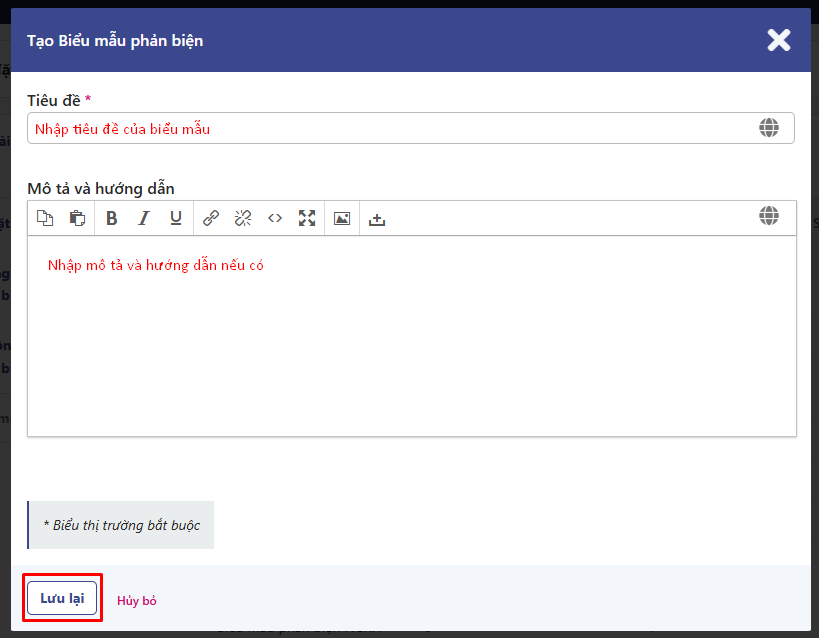 Quy trình làm việc