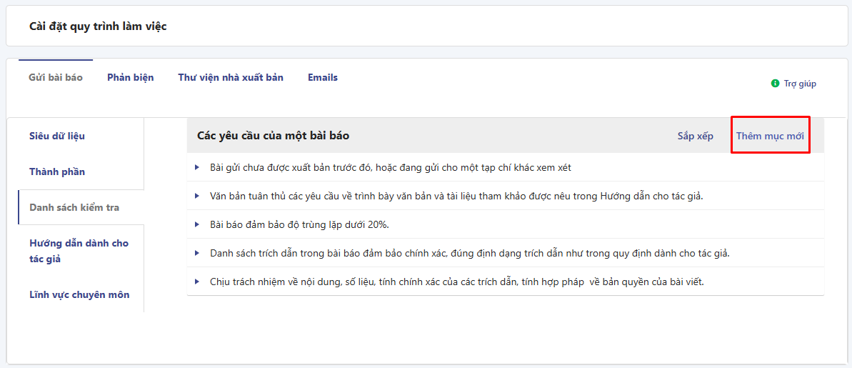 Quy trình làm việc