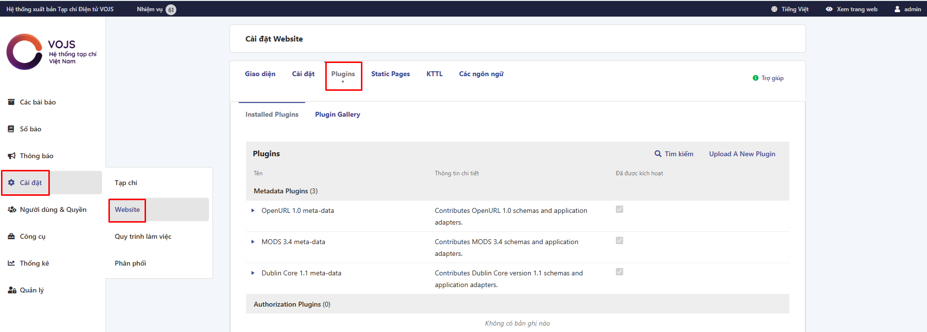 Chỉnh sửa Sidebar