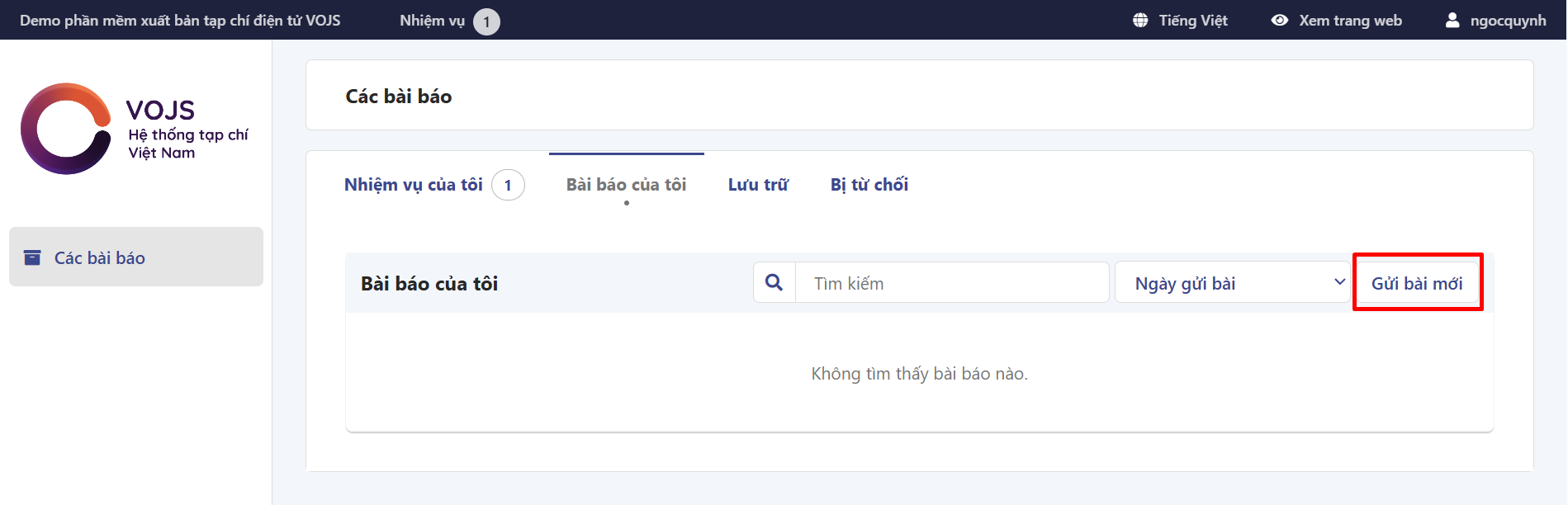 Hướng dẫn gửi bài