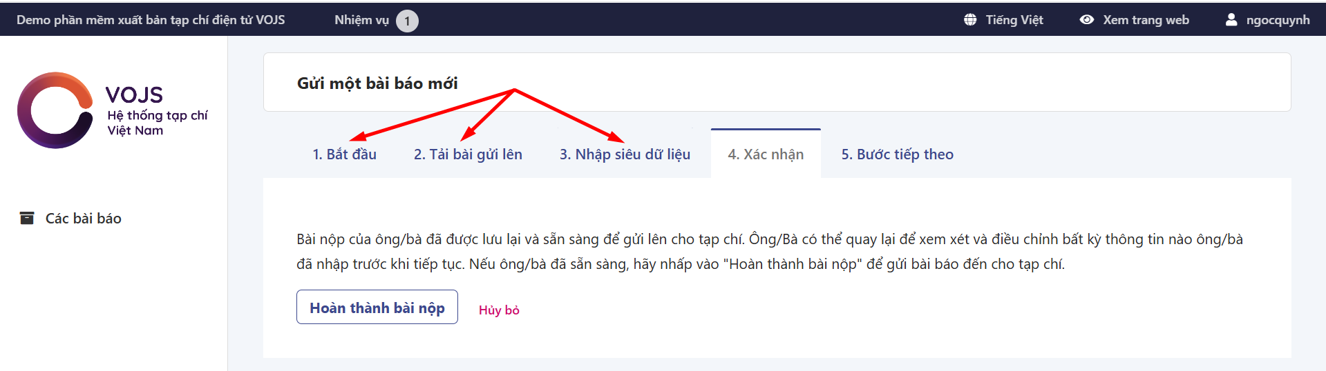 Hướng dẫn gửi bài
