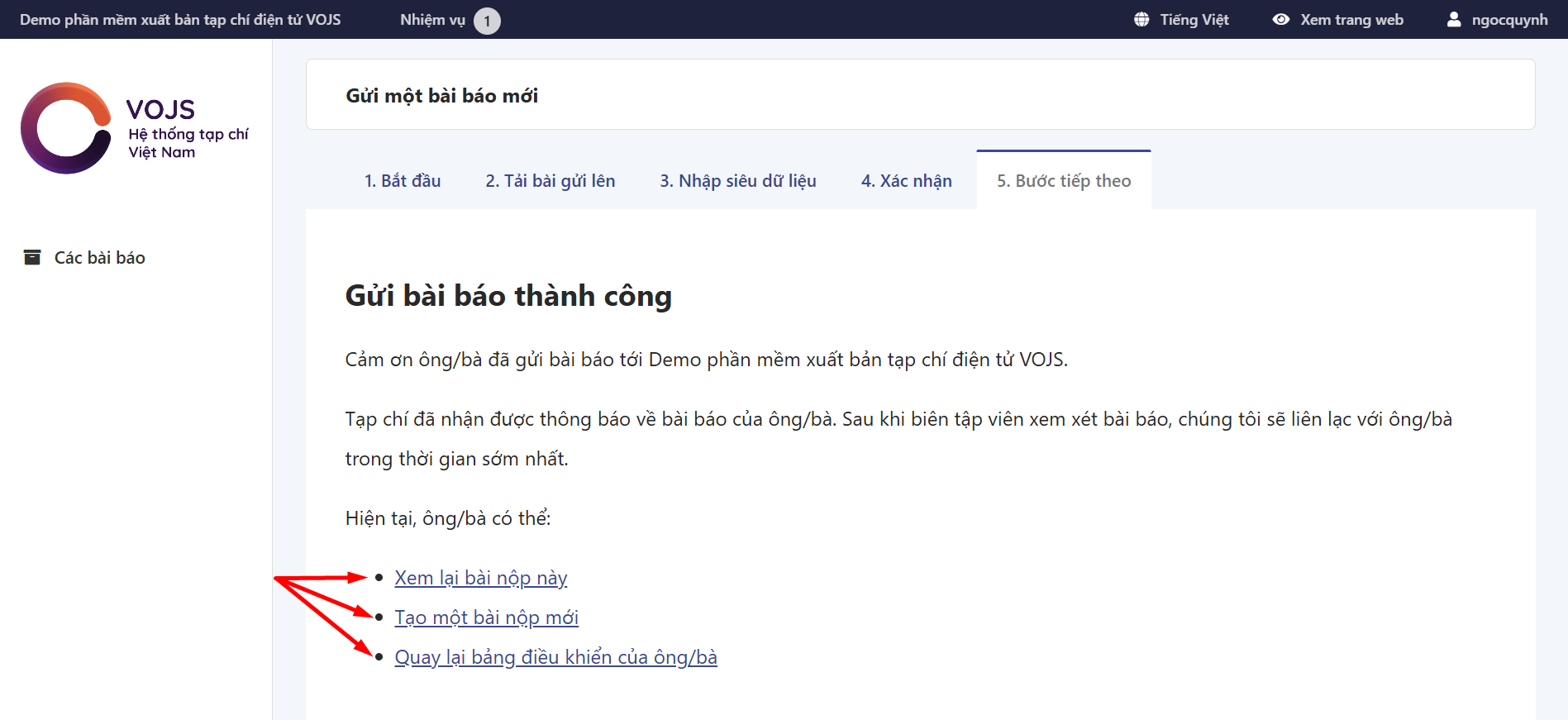 Hướng dẫn gửi bài