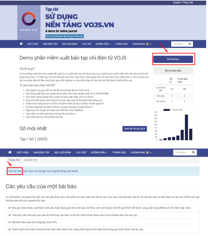 Hướng dẫn gửi bài