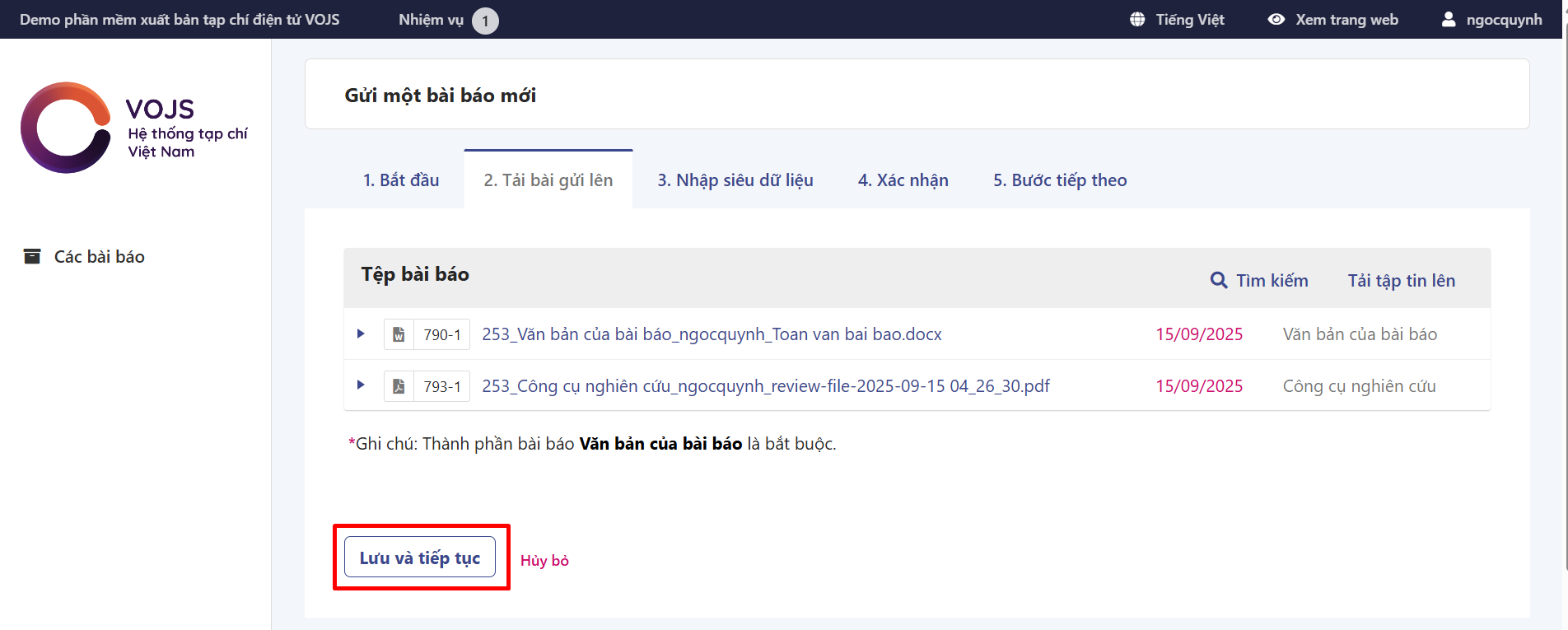 Hướng dẫn gửi bài